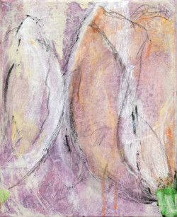 Floral 2-teilig 2014 Acryl auf Leinwand