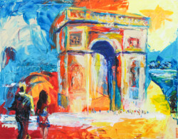 Lass mich .... durch das Tor schreiten 2010 Acryl auf Leinwand
